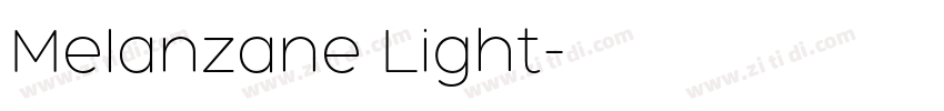 Melanzane Light字体转换
